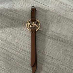 Michael Kors Brown Leather Bag Charm